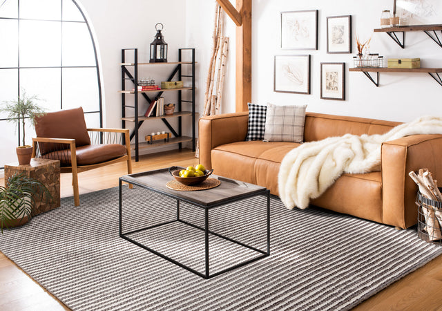 Safavieh Martha Stewart Msr9650T Ivory/Dark Brown Rug.