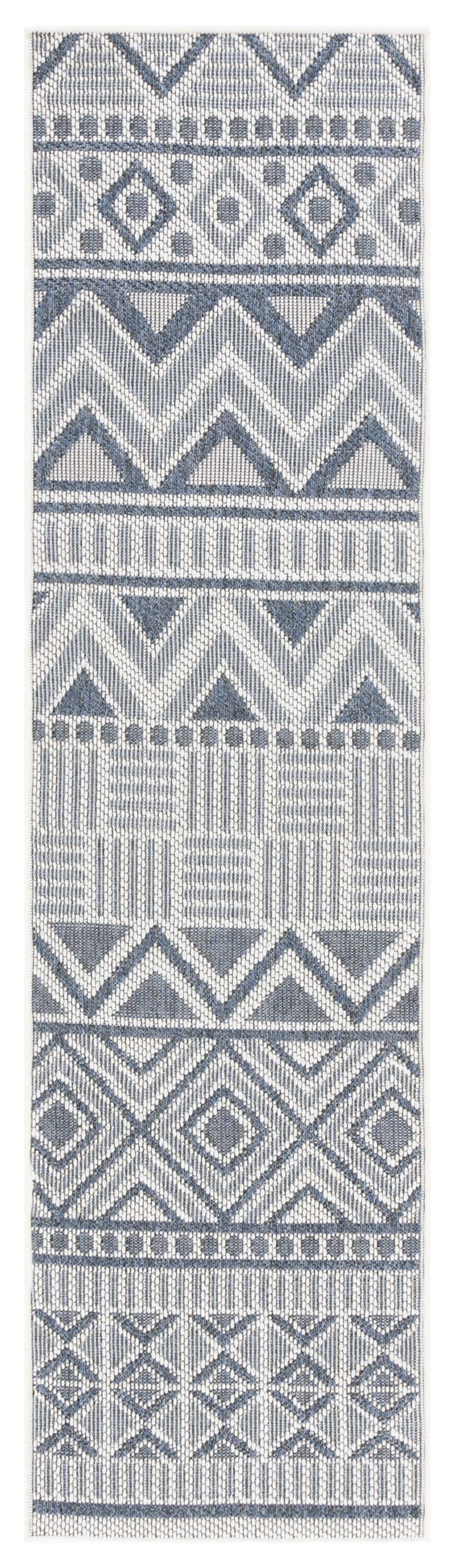 Safavieh Martha Stewart Indoor Outdoor Msro318A Cream/Navy Rug.
