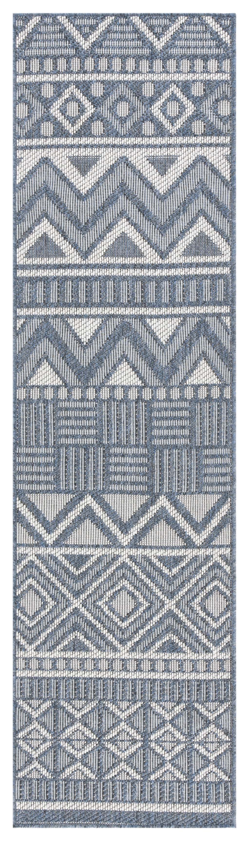 Safavieh Martha Stewart Indoor Outdoor Msro318N Navy/Creme Rug.