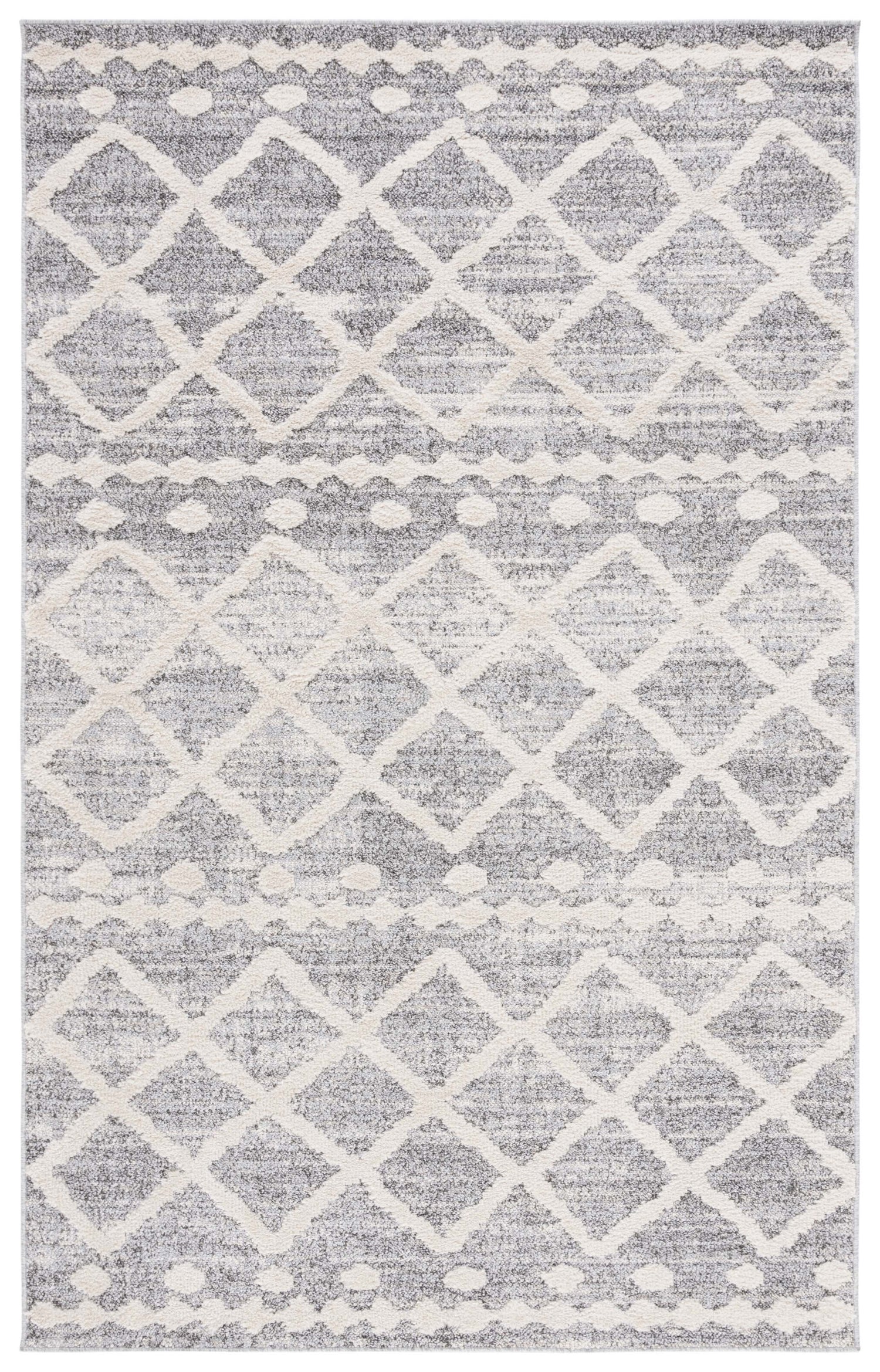 Safavieh Martha Stewart Lucia Shag Msrs0750F Grey/Ivory Rug.
