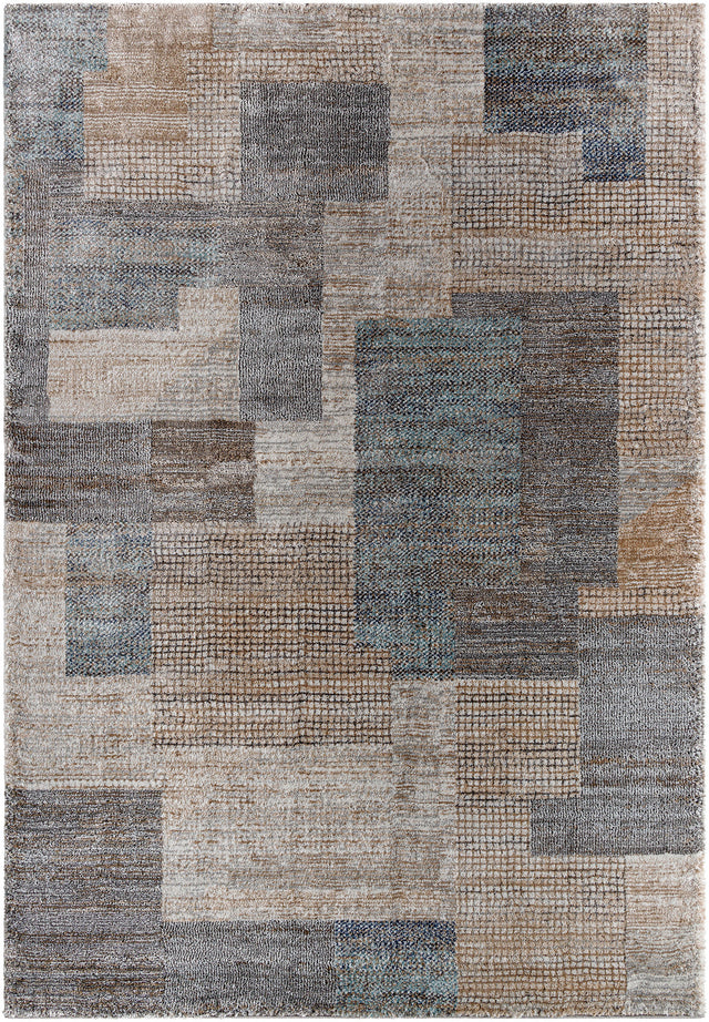 Surya Montana Mtn-2309 Grey, Nickel, Sage, Pewter, Metallic - Silver, Slate Blue Rug.