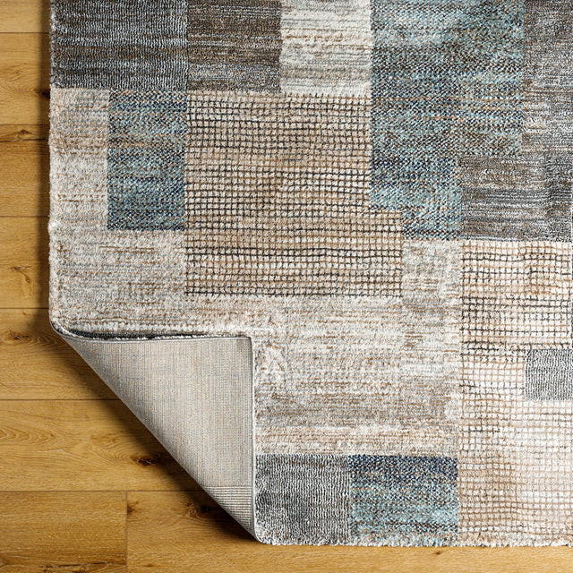 Surya Montana Mtn-2309 Grey, Nickel, Sage, Pewter, Metallic - Silver, Slate Blue Rug.