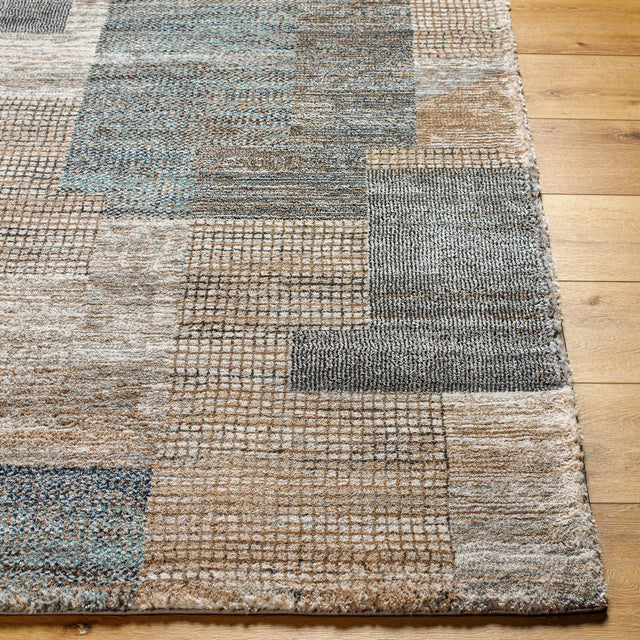 Surya Montana Mtn-2309 Grey, Nickel, Sage, Pewter, Metallic - Silver, Slate Blue Rug.