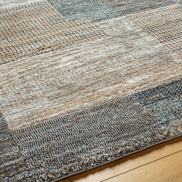 Surya Montana Mtn-2309 Grey, Nickel, Sage, Pewter, Metallic - Silver, Slate Blue Rug.