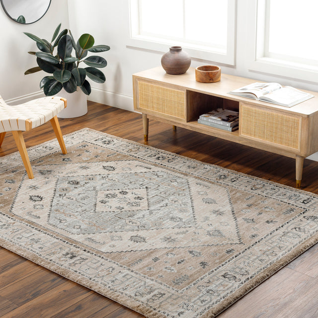 Surya Montana Mtn-2311 Sterling Grey, Grey, Ash, Nickel Rug.