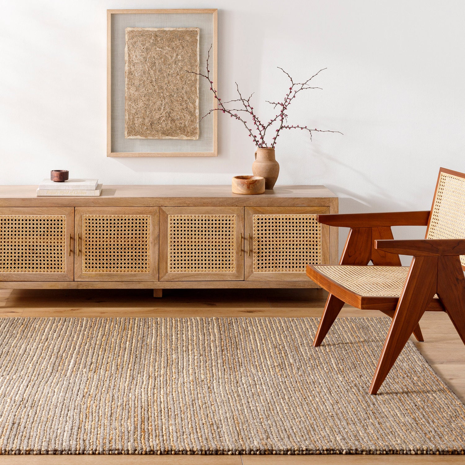 Surya Molly Mym-2300 Grey, Sage, Khaki, Dark Grey, Natural Rug.