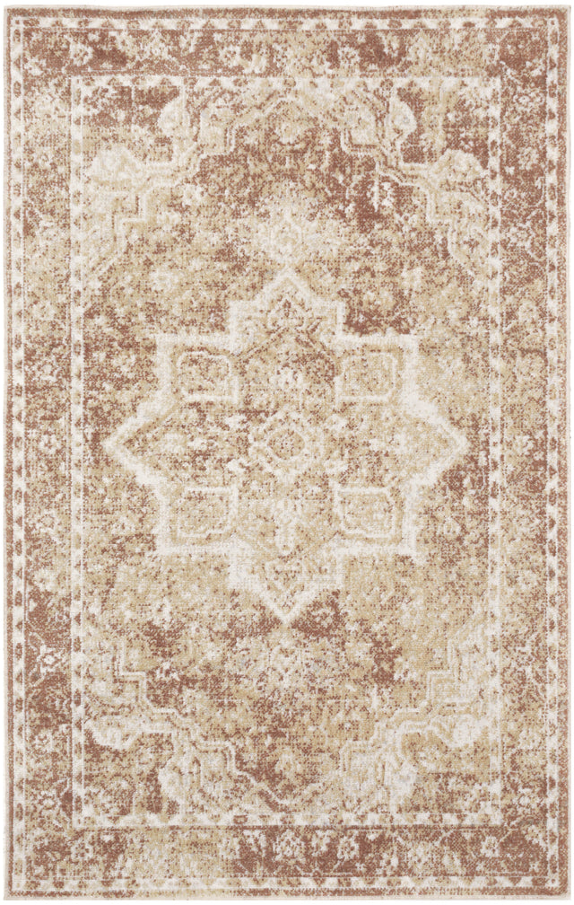 Nourison Astra Machine Washable ASW12 Machine Made Rust Rug