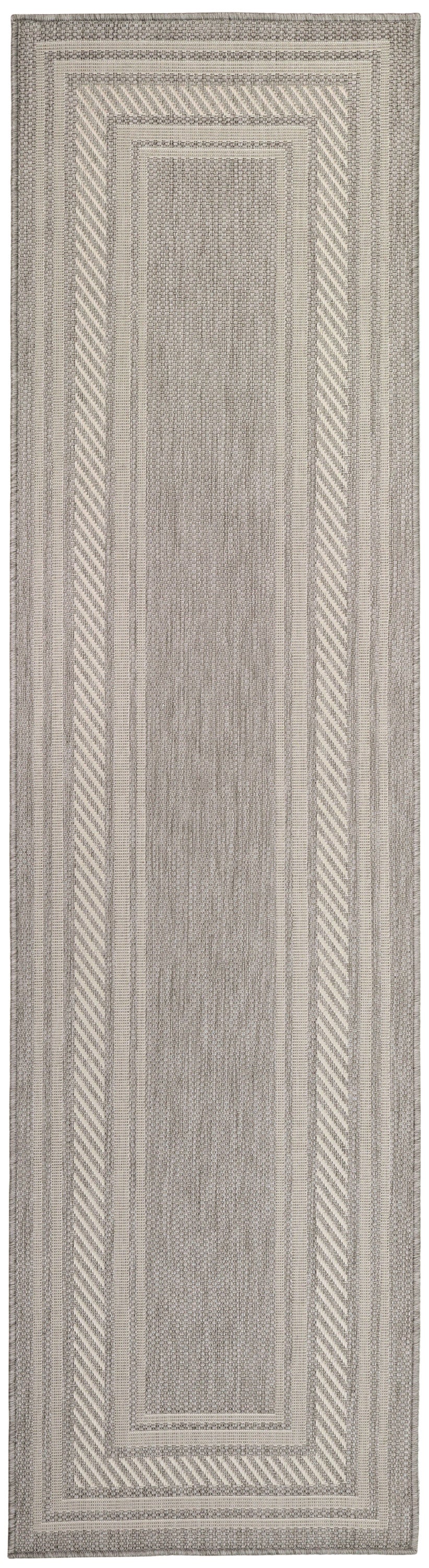 Nourison Horizon Indoor/Outdoor HOZ03 Grey Contemporary Area Rugs