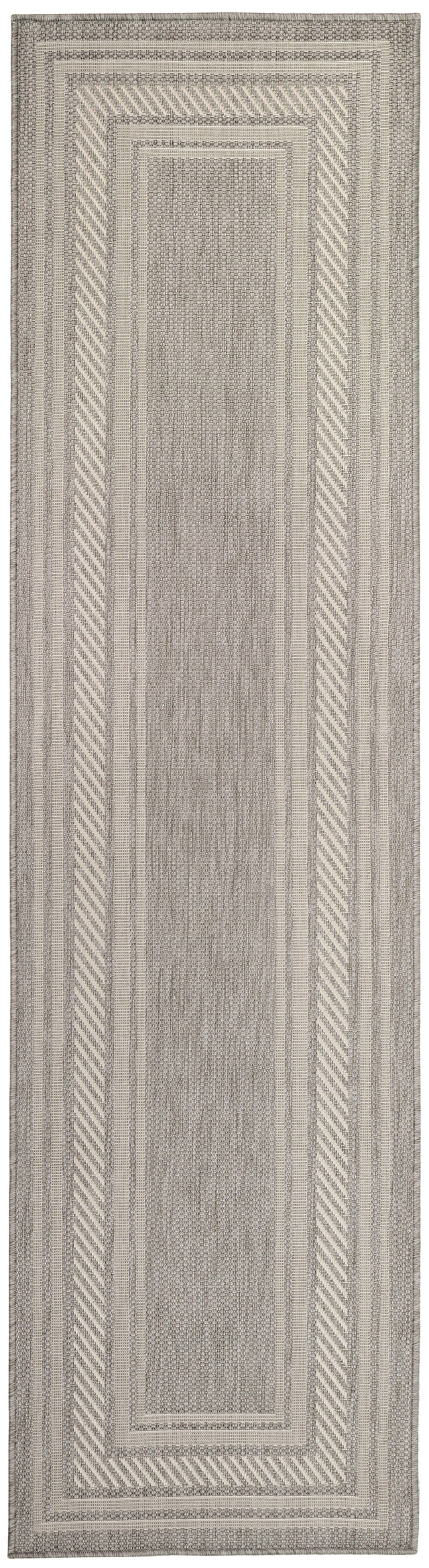 Nourison Horizon Indoor/Outdoor HOZ03 Grey Contemporary Area Rugs