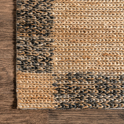 Nuloom Michaela Abstract Checkered Vewl05A Natural Area Rug