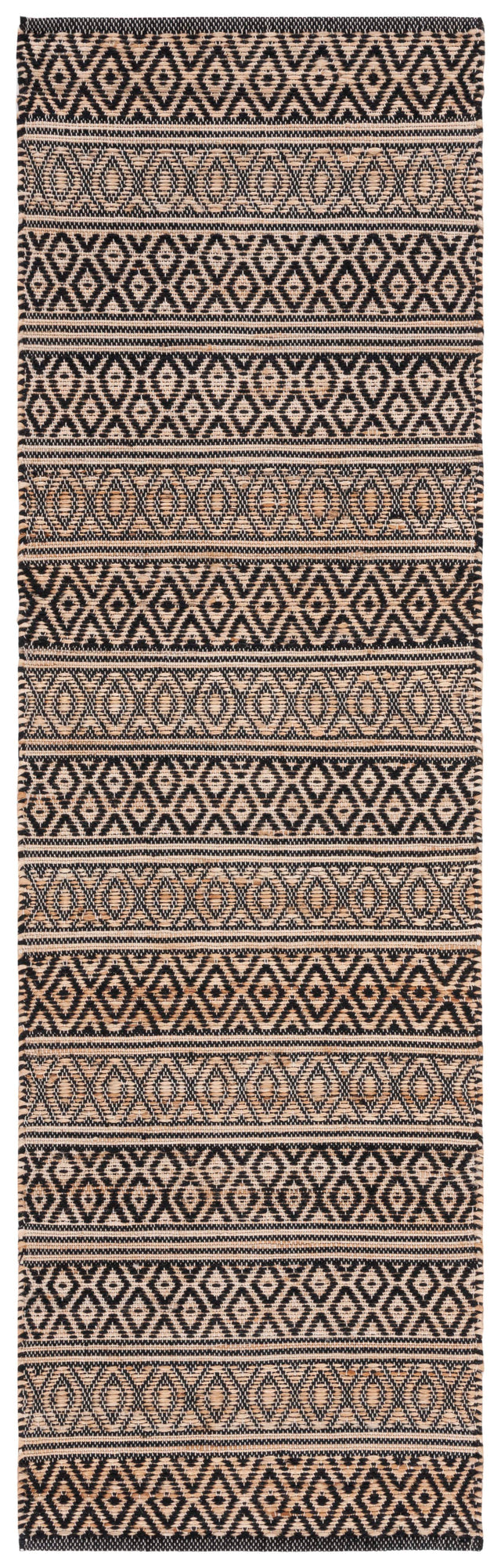 Safavieh Natural Fiber Nf379Z Black/Natural Rug.