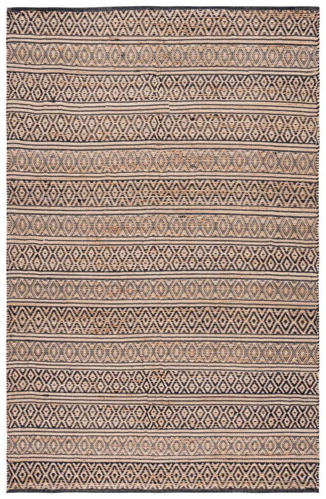 Safavieh Natural Fiber Nf379Z Black/Natural Rug.