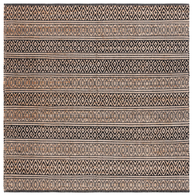 Safavieh Natural Fiber Nf379Z Black/Natural Rug.