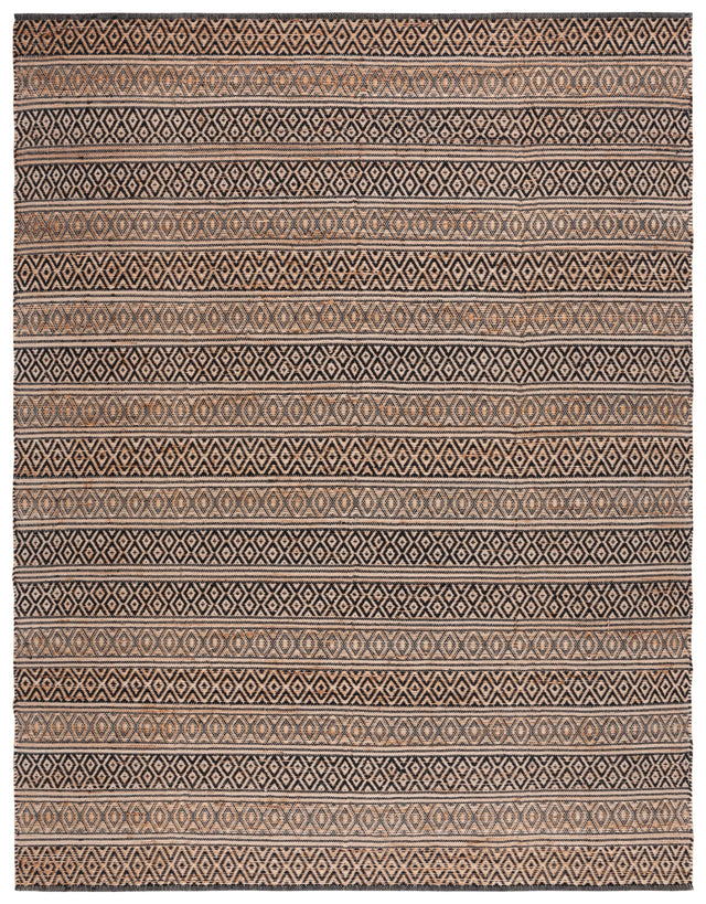 Safavieh Natural Fiber Nf379Z Black/Natural Rug.