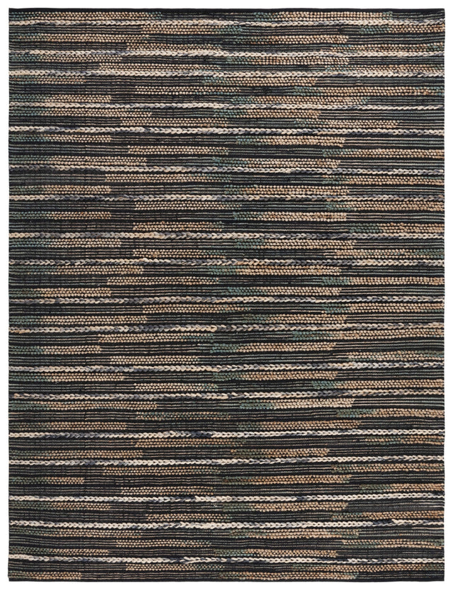 Safavieh Natural Fiber Nf380Z Black/Natural Rug.