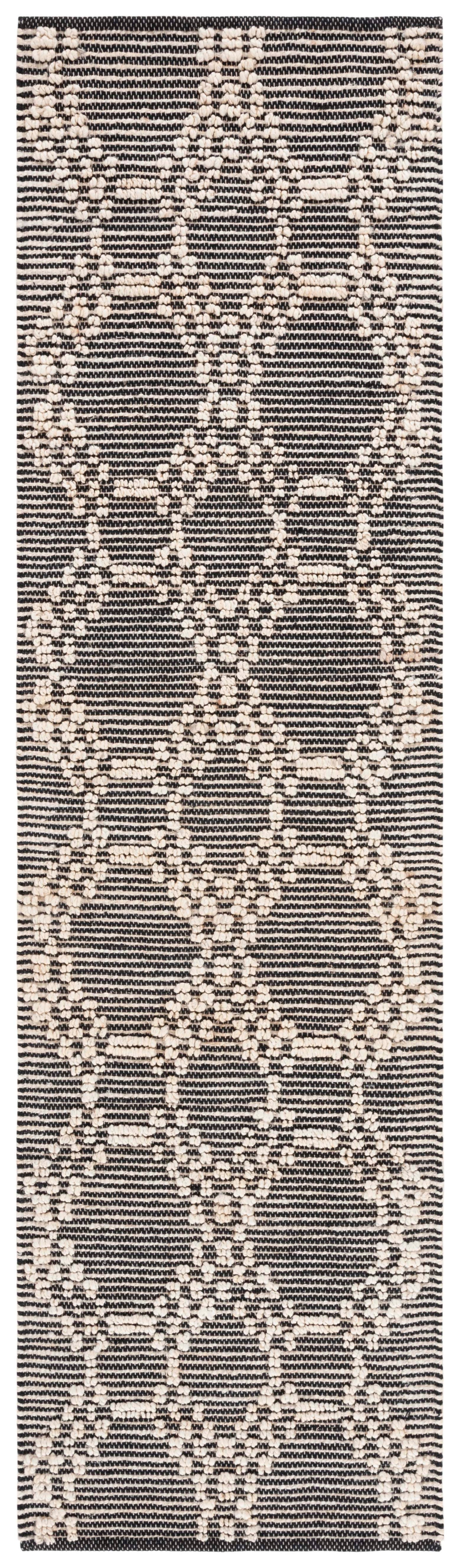 Safavieh Natural Fiber Nf383A Blush/Black Rug.