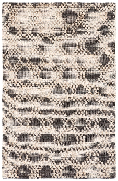 Safavieh Natural Fiber Nf383A Blush/Black Rug.