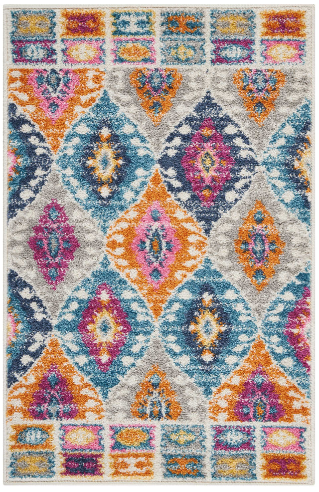 Nourison Passion PSN02 Machine Made Multicolor Rug