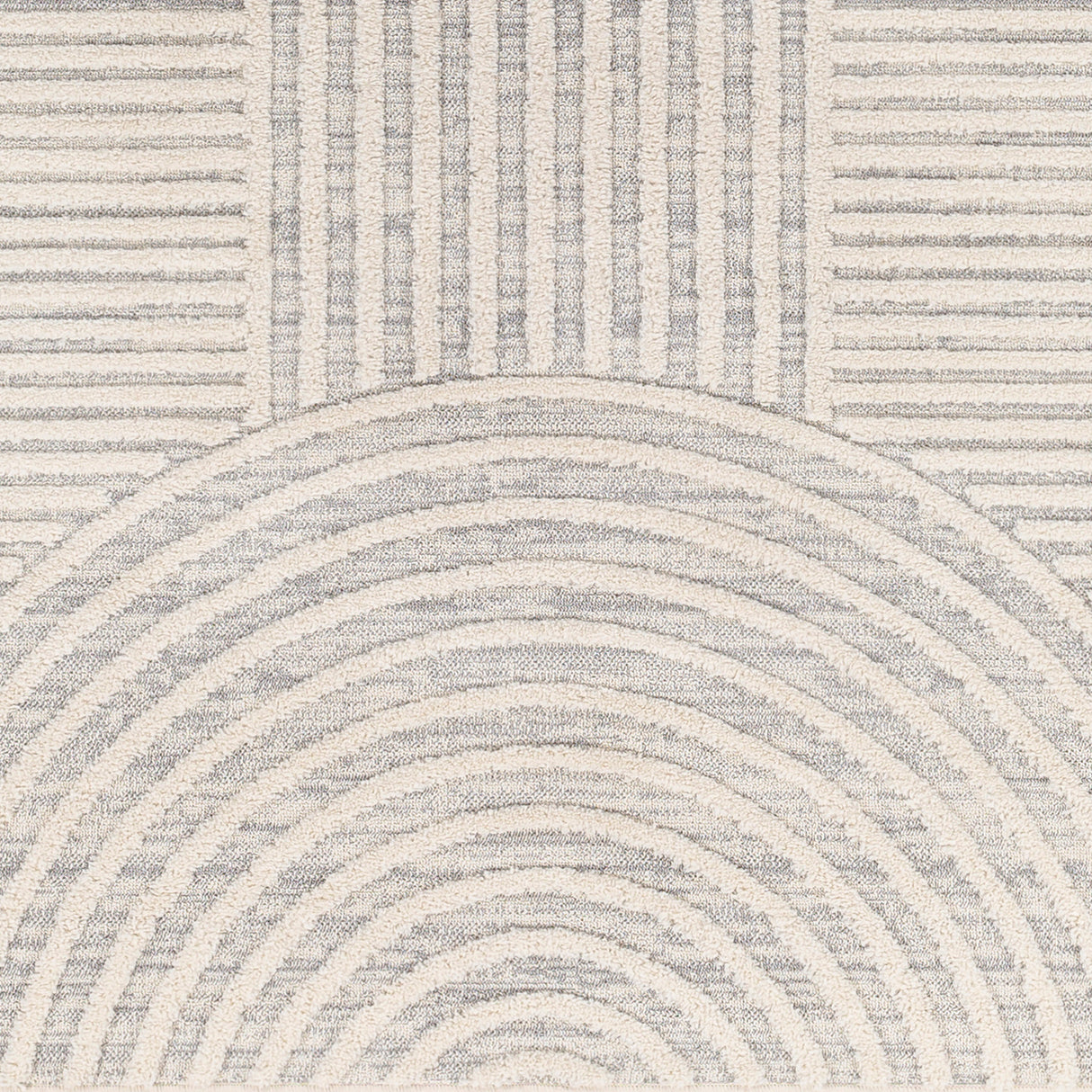 Surya Nora Noa-2310 Light Gray, Cream, Medium Gray Rug.