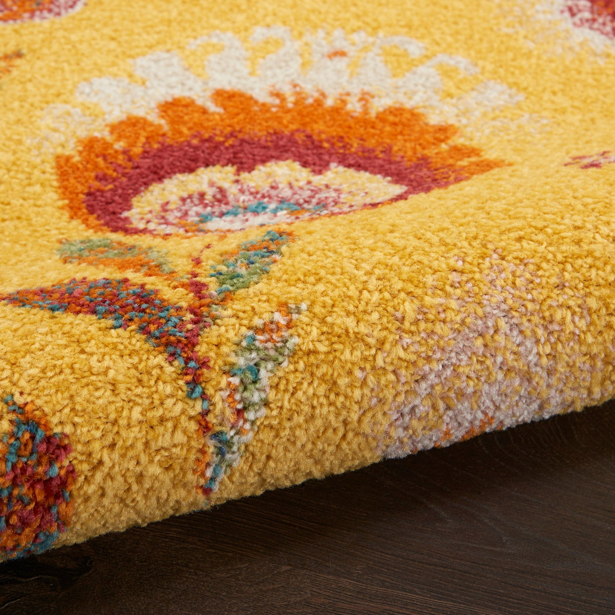 Nourison Allur Alr08 Yellow Multicolor Rugs - Nourison - 99446839145