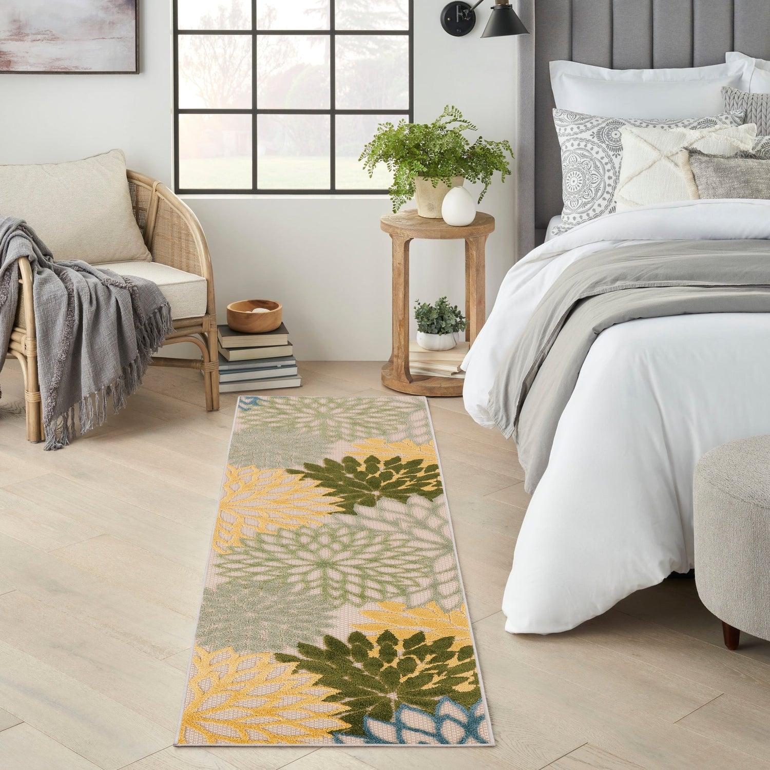 Nourison Aloha Alh05 Green Multicolor Rug - Nourison - 99446952905