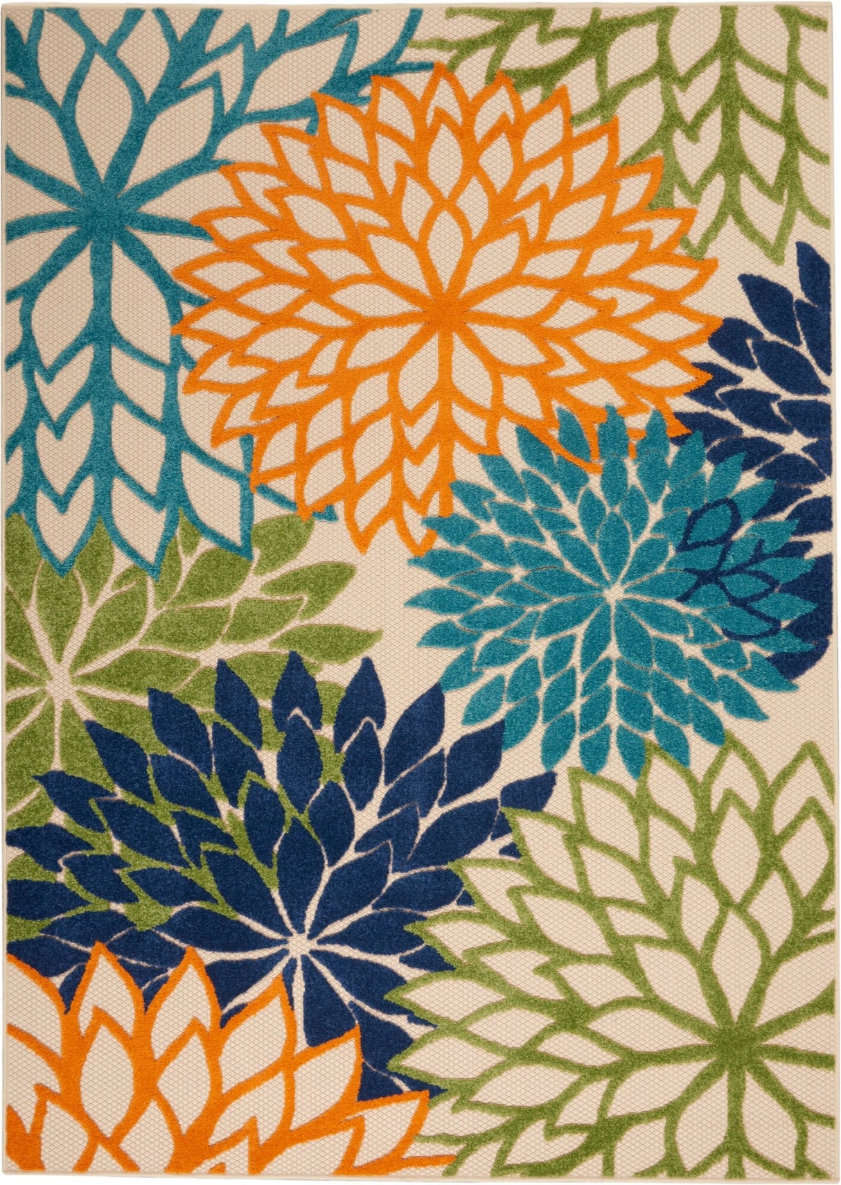 Nourison Aloha ALH05 Machine Made Multicolor Rug