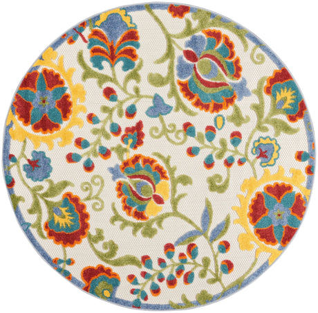Nourison Aloha Alh17 Ivory/Multi Rug - Nourison - 99446827487