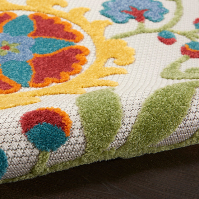 Nourison Aloha Alh17 Ivory/Multi Rug - Nourison - 99446827487