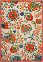 Nourison Aloha Alh17 Red Multicolor Rug - Nourison - 99446952424