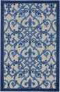 Nourison Aloha Alh21 Grey/Blue Rug - Nourison - 99446739650