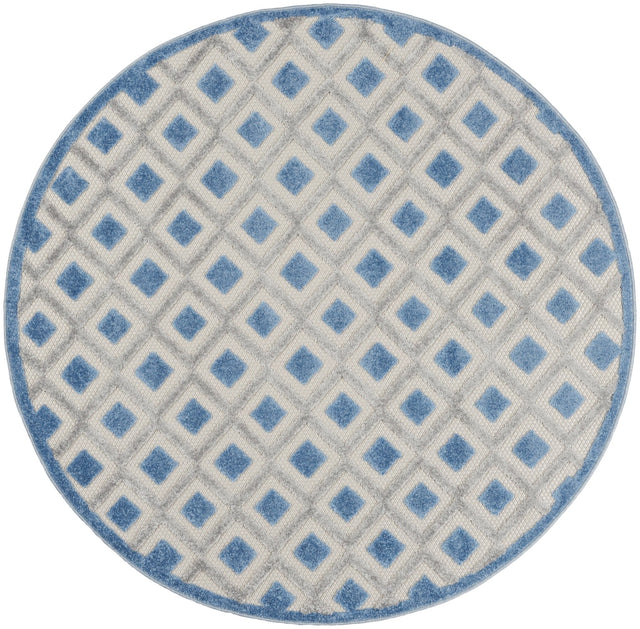Nourison Aloha Alh26 Blue/Grey Rugs - Nourison - 99446829207