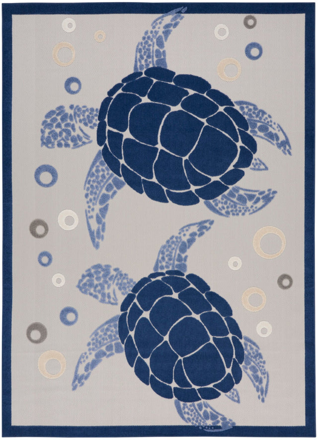 Nourison Aloha Alh27 Navy Blue Rug - Nourison - 99446136022