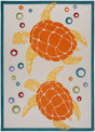 Nourison Aloha Alh27 Teal Multi Rug - Nourison - 99446135827