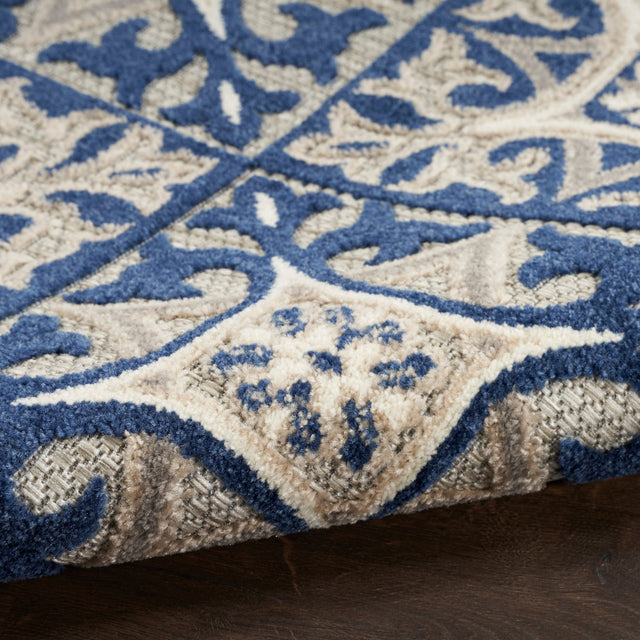 Nourison Aloha Alh34 Blue Rug - Nourison - 99446173751