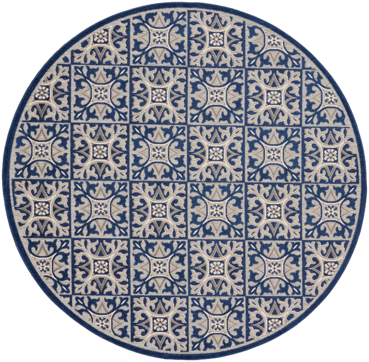 Nourison Aloha Alh34 Blue Rug - Nourison - 99446173751