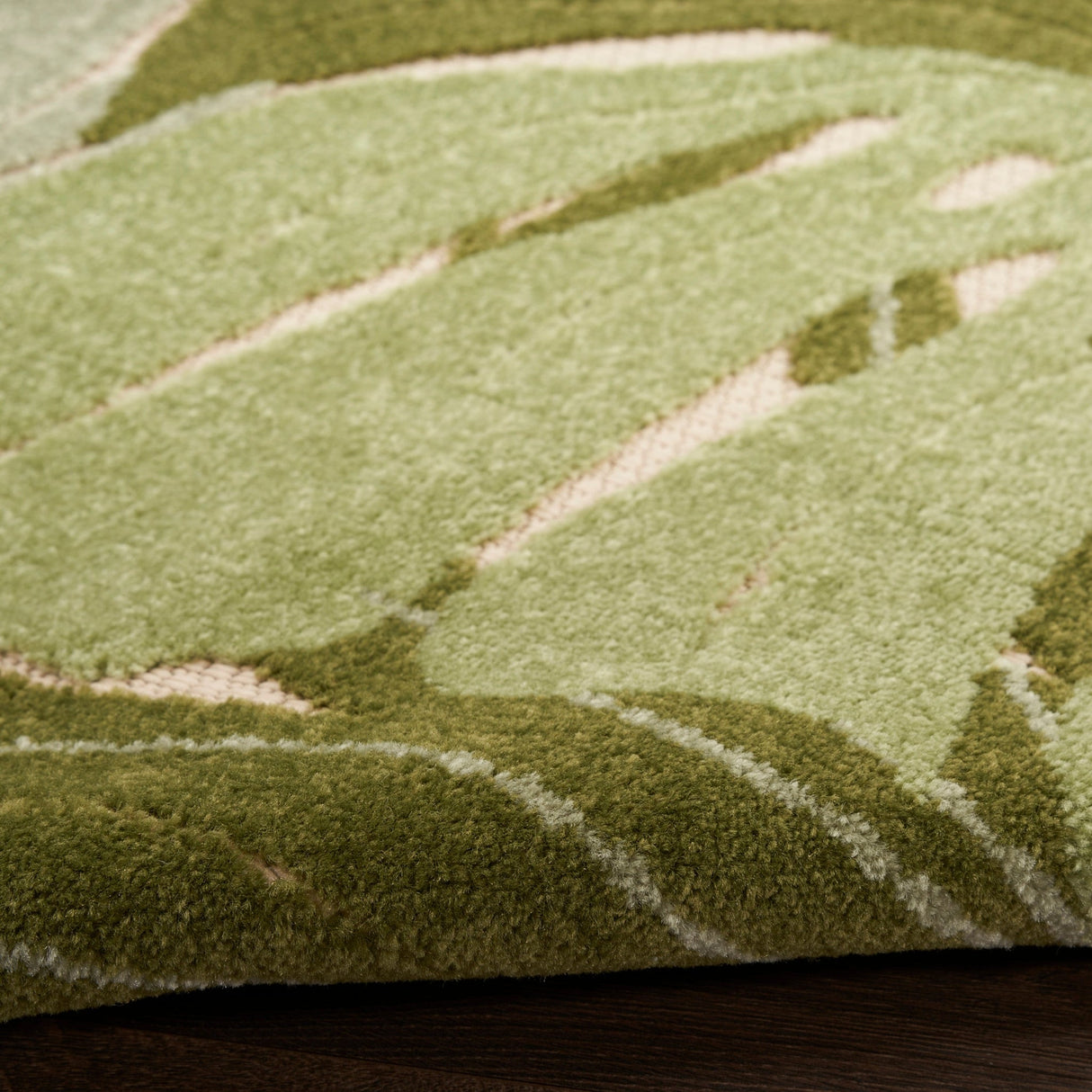 Nourison Aloha Alh40 Ivory Green Rug - Nourison - 99446953612