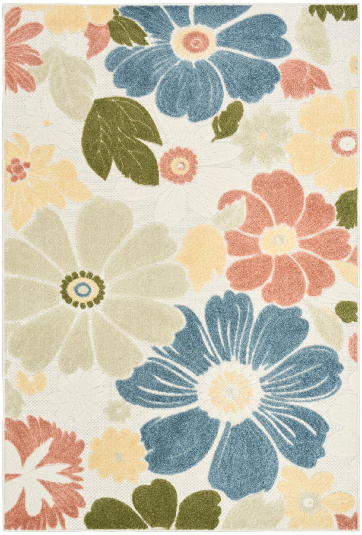 Nourison Aloha ALH42 Machine Made Multicolor Rug
