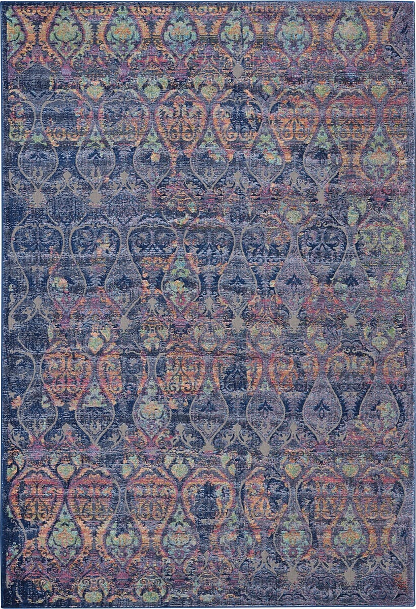 Nourison Ankara Global Anr08 Navy / Multicolor Rugs - Nourison - 99446457400