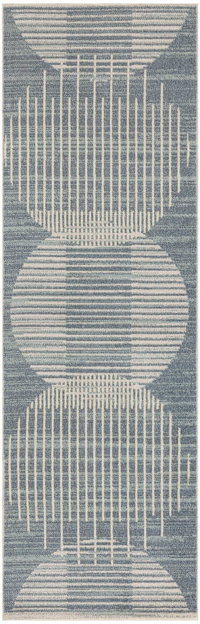 Nourison Astra Machine Washable ASW03 Machine Made Blue Rug