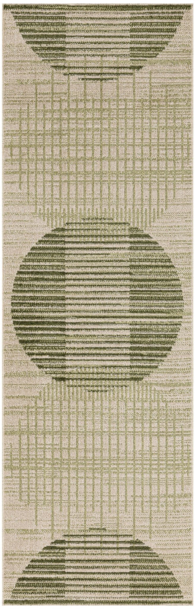 Nourison Astra Machine Washable ASW03 Machine Made Ivory, Olive Rug