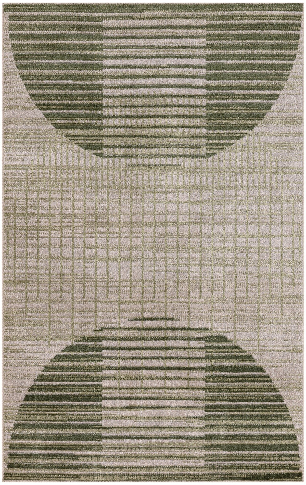 Nourison Astra Machine Washable ASW03 Machine Made Ivory, Olive Rug
