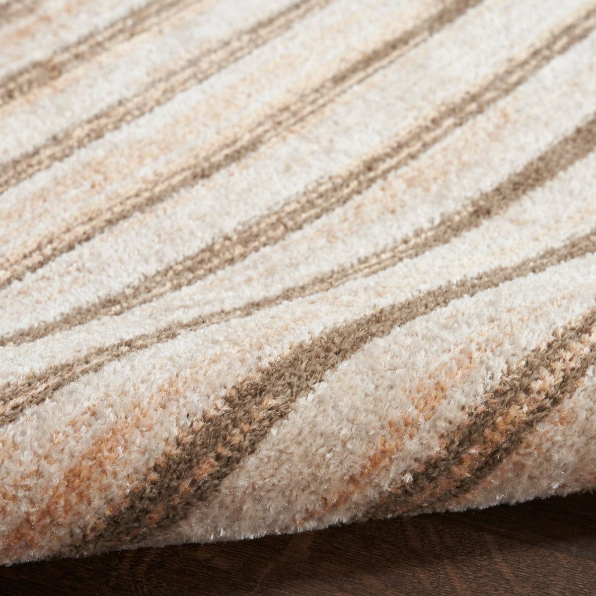 Nourison Astra Machine Washable ASW03 Machine Made Latte Rug