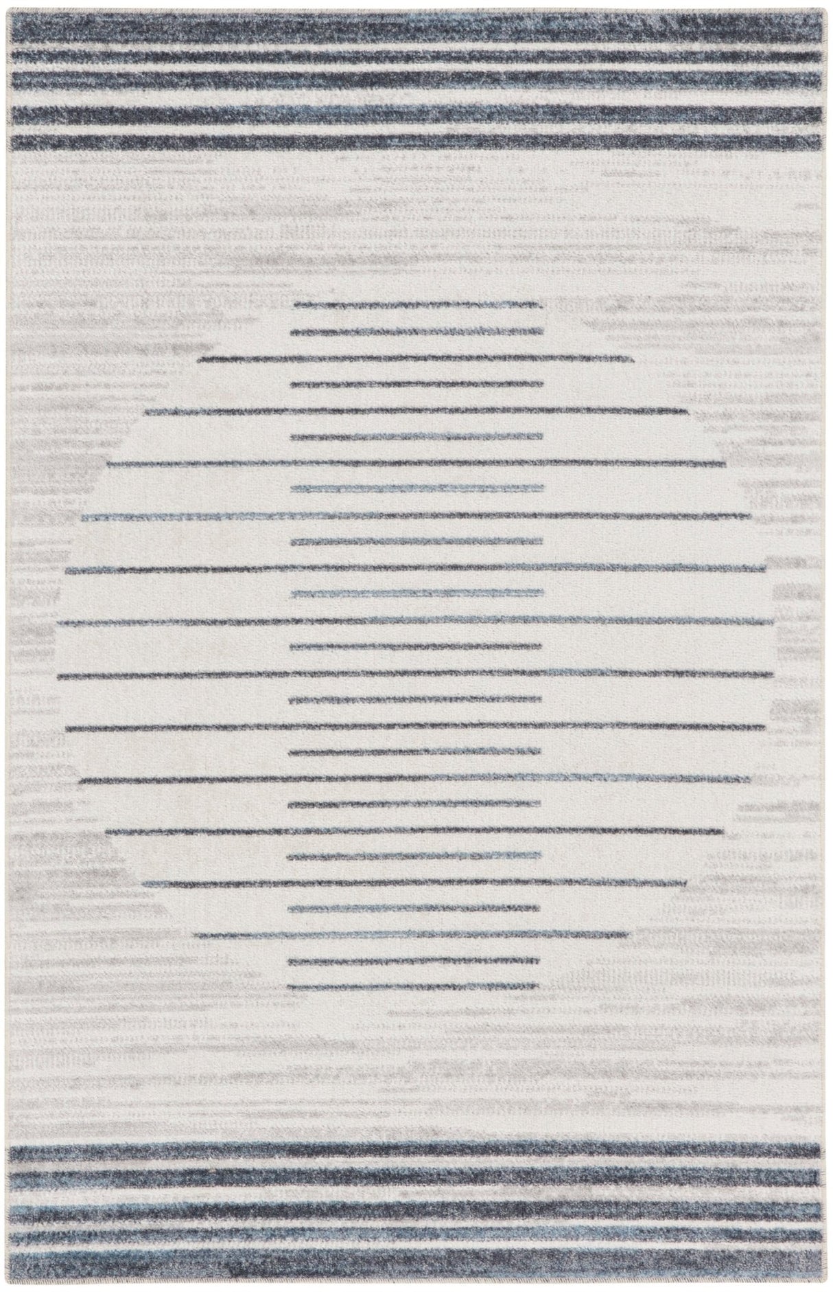 Nourison Astra Machine Washable Asw04 Ivory Blue Rug - Nourison - 99446120588