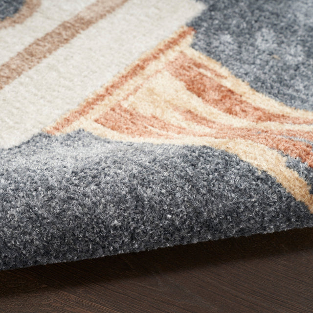 Nourison Astra Machine Washable Asw06 Sky Blue Rug - Nourison - 99446119674