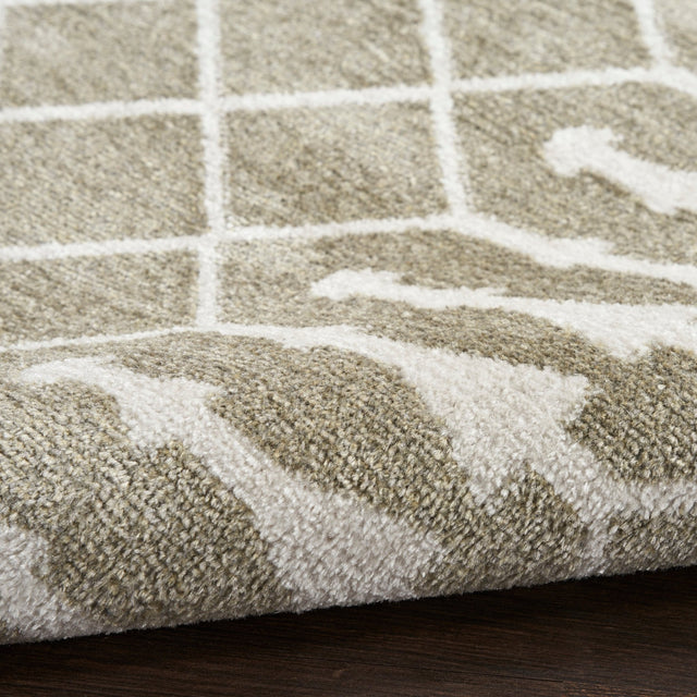 Nourison Astra Machine Washable ASW10 Machine Made Sage Rug