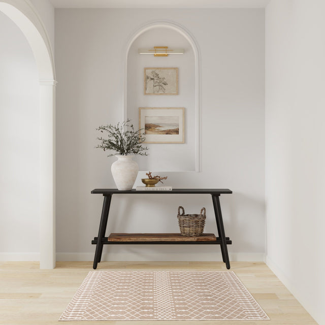 Nourison Astra Machine Washable ASW10 Machine Made Taupe Rug