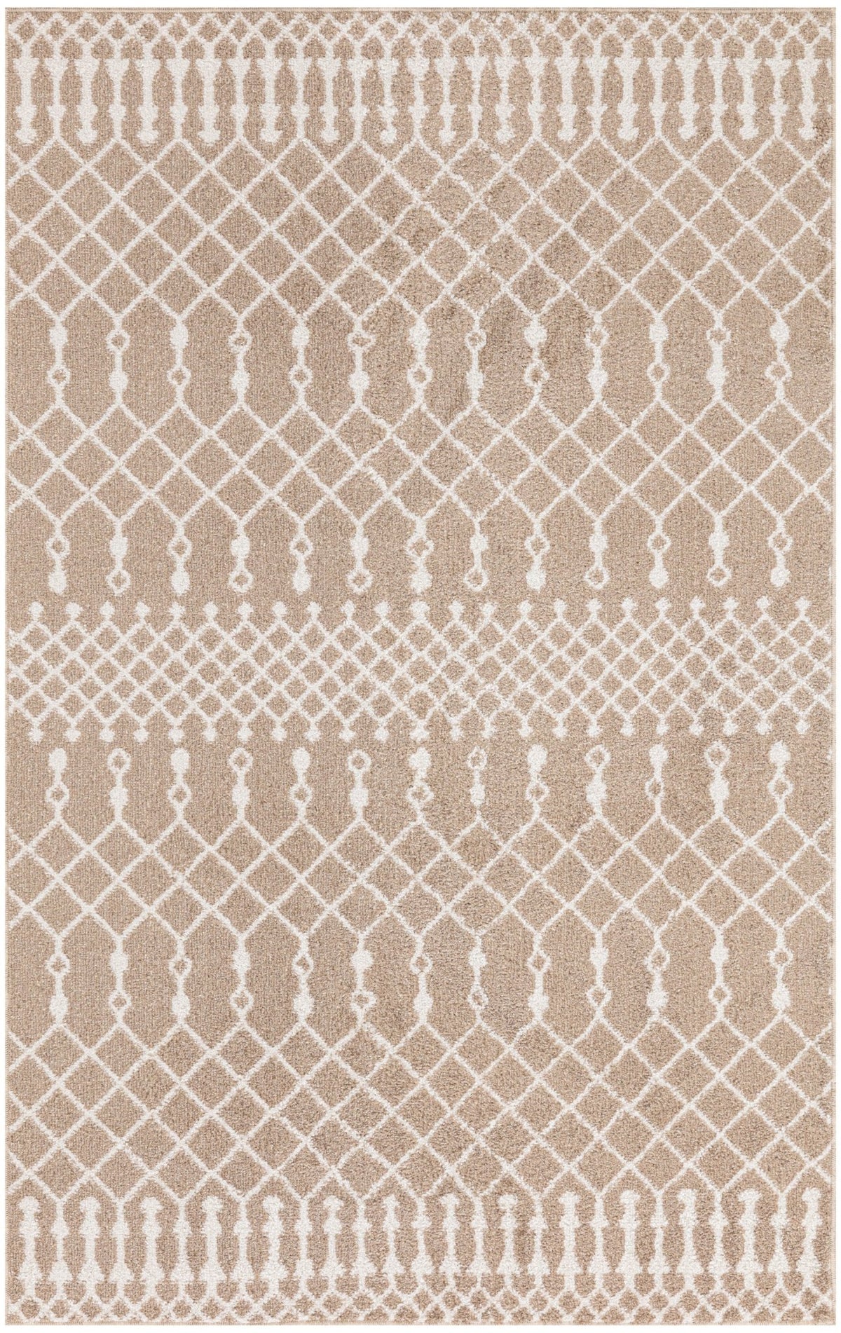 Nourison Astra Machine Washable ASW10 Machine Made Taupe Rug