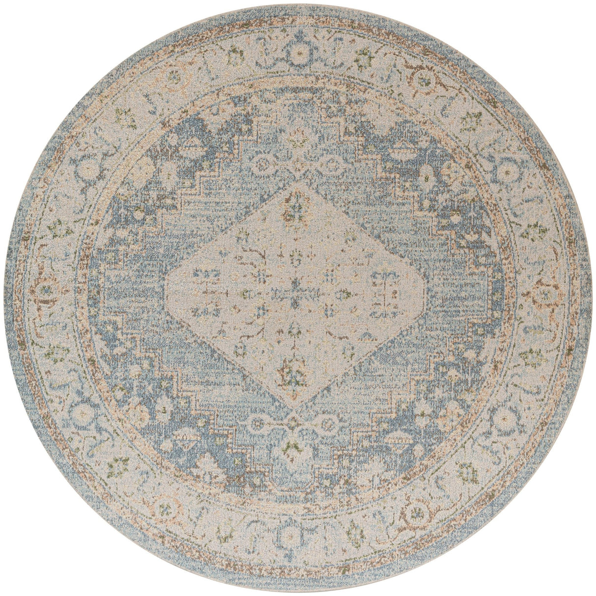 Nourison Astra Machine Washable Asw11 Silver Blue Rug - Nourison - 99446979896