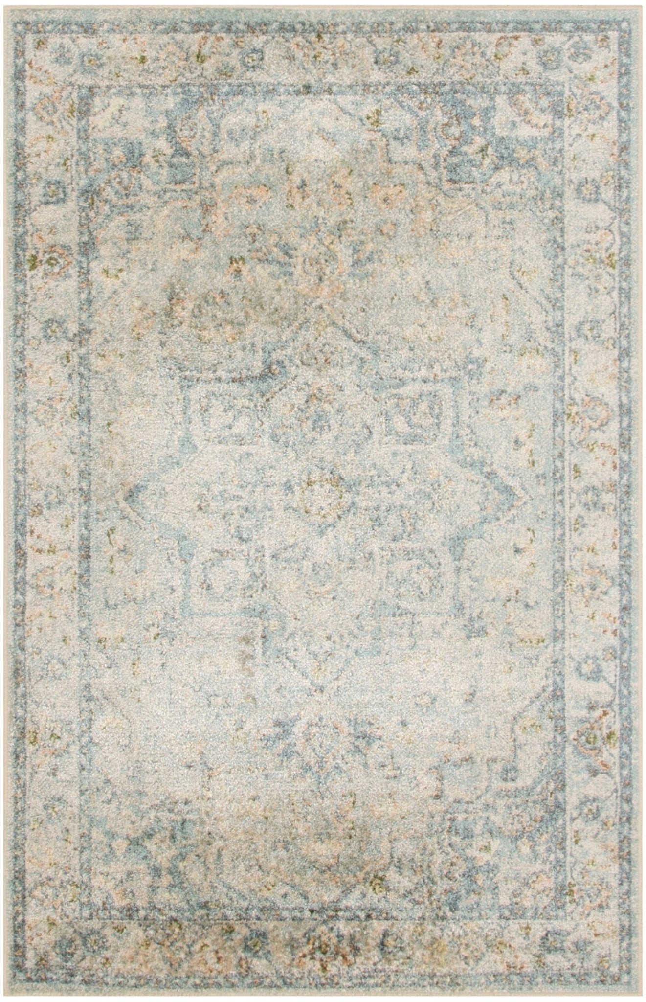 Nourison Astra Machine Washable Asw12 Light Blue Rug - Nourison - 99446944757