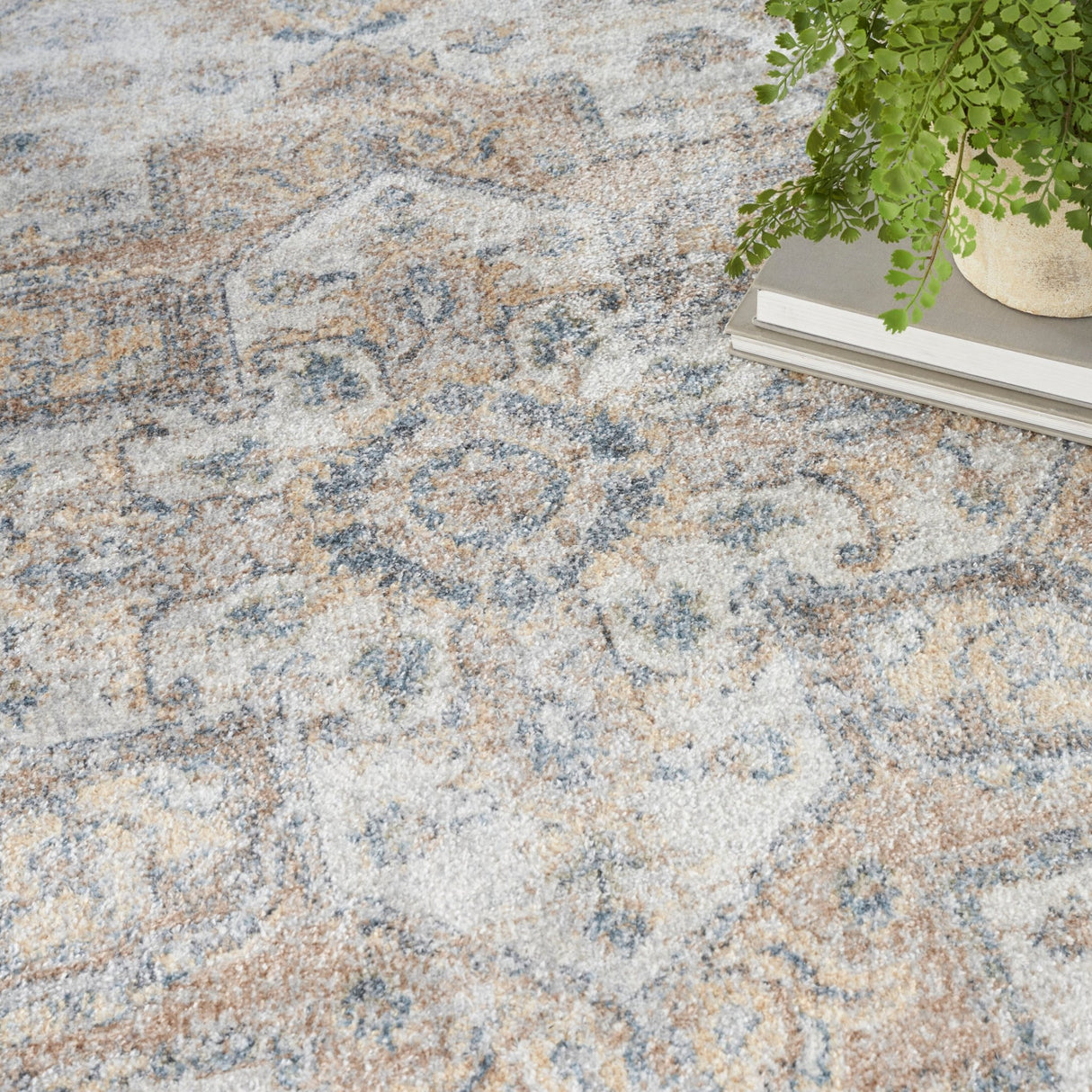 Nourison Astra Machine Washable Asw12 Silver Grey Rug - Nourison - 99446126702